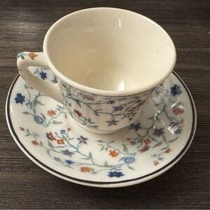 Syracuse China White Espresso Cup and Saucer